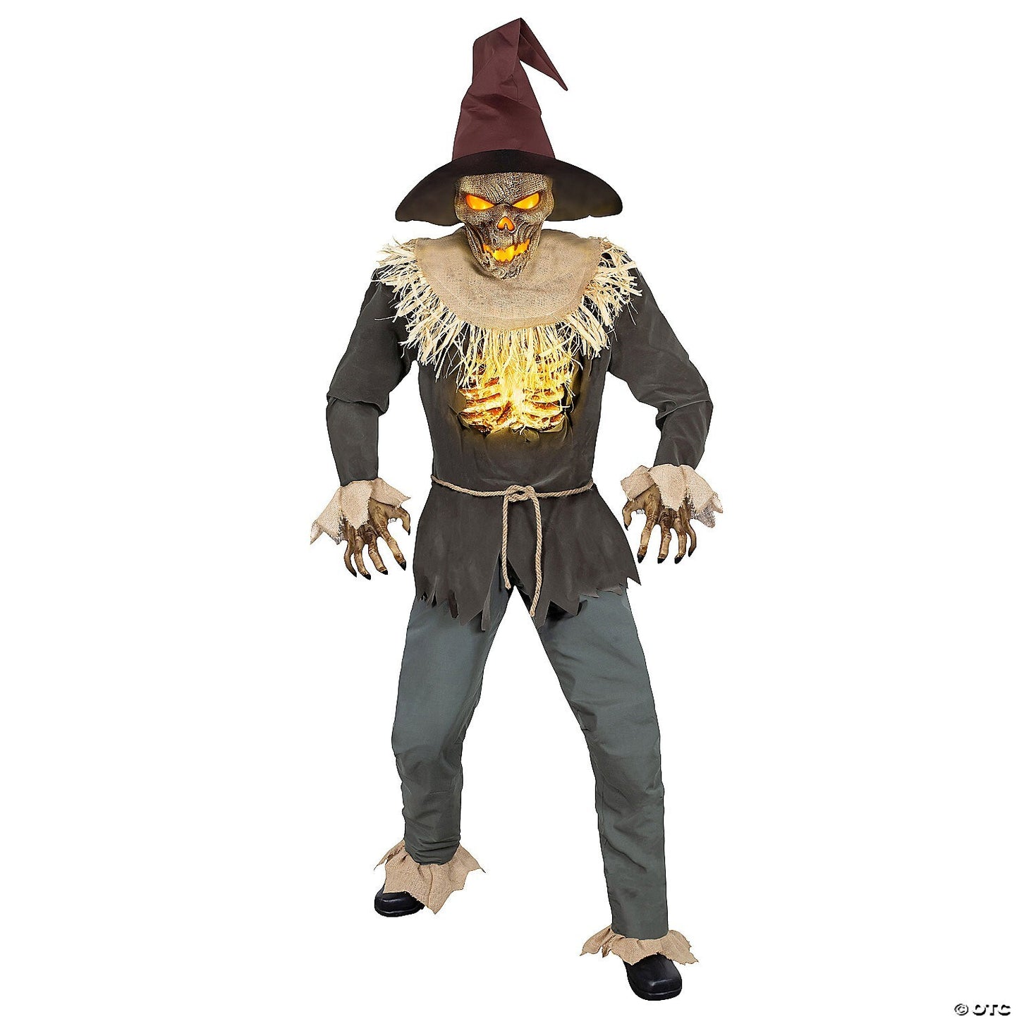 See Video! LifeSize 8' Scarecrow Horror Animated Halloween Haunt Prop Yard Decor