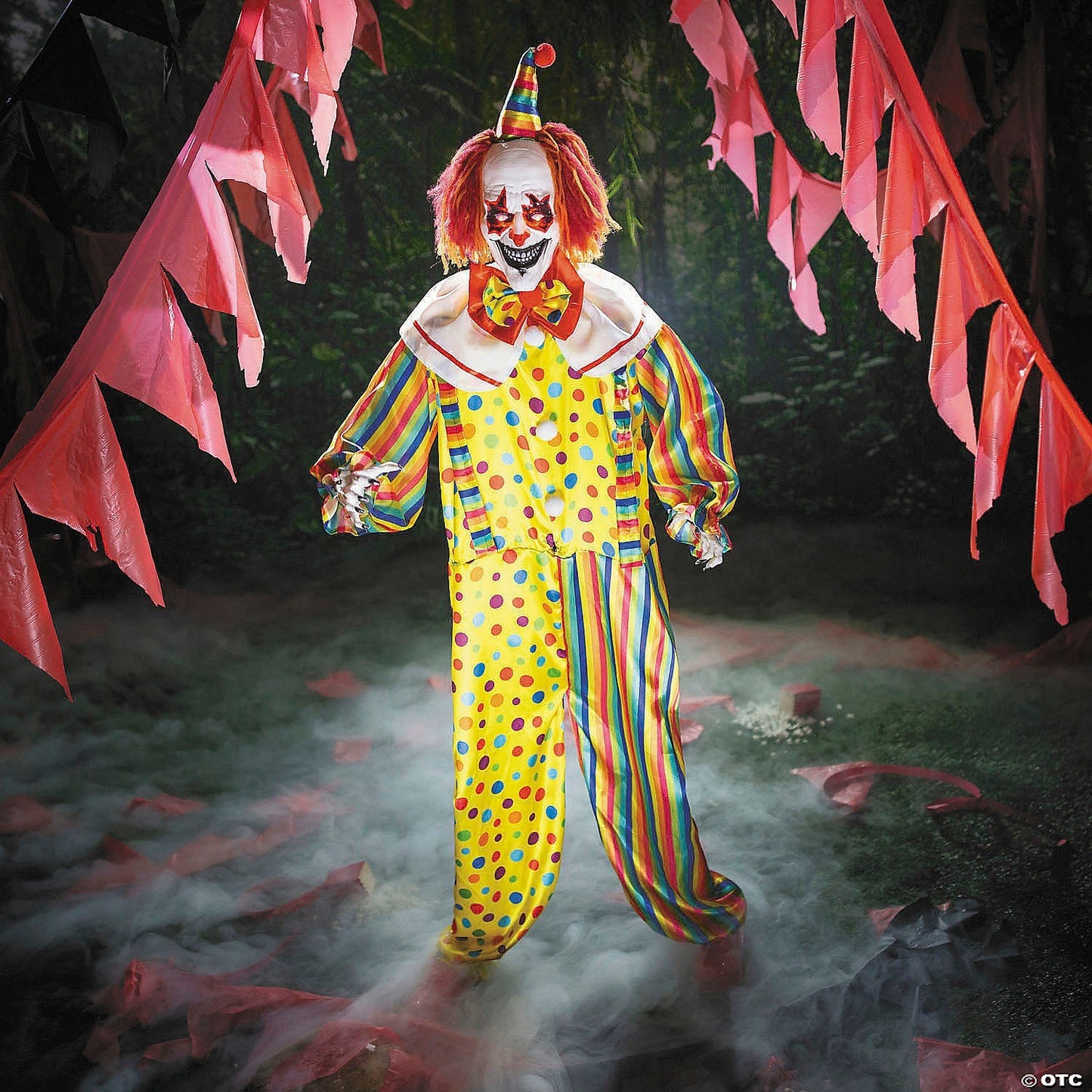 LifeSize 6 Ft Evil Killer Clown Animated Halloween Haunt 2025 Prop Decor Spirit
