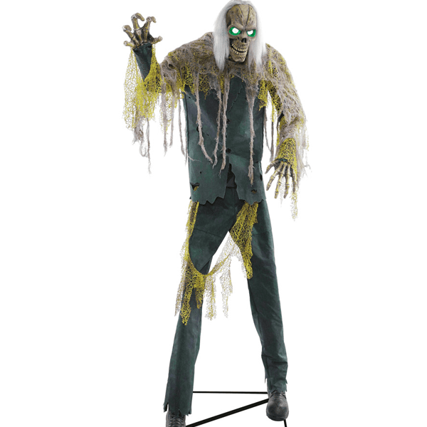 LifeSize 7 Ft Cellar Dweller Skeleton Reaper Animatronic Halloween Prop Haunted