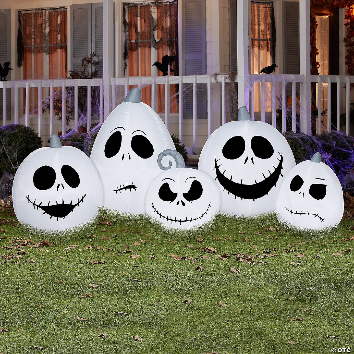 40" Jack Nightmare Christmas Pumpkins Inflatable Outdoor Halloween Yard Decor