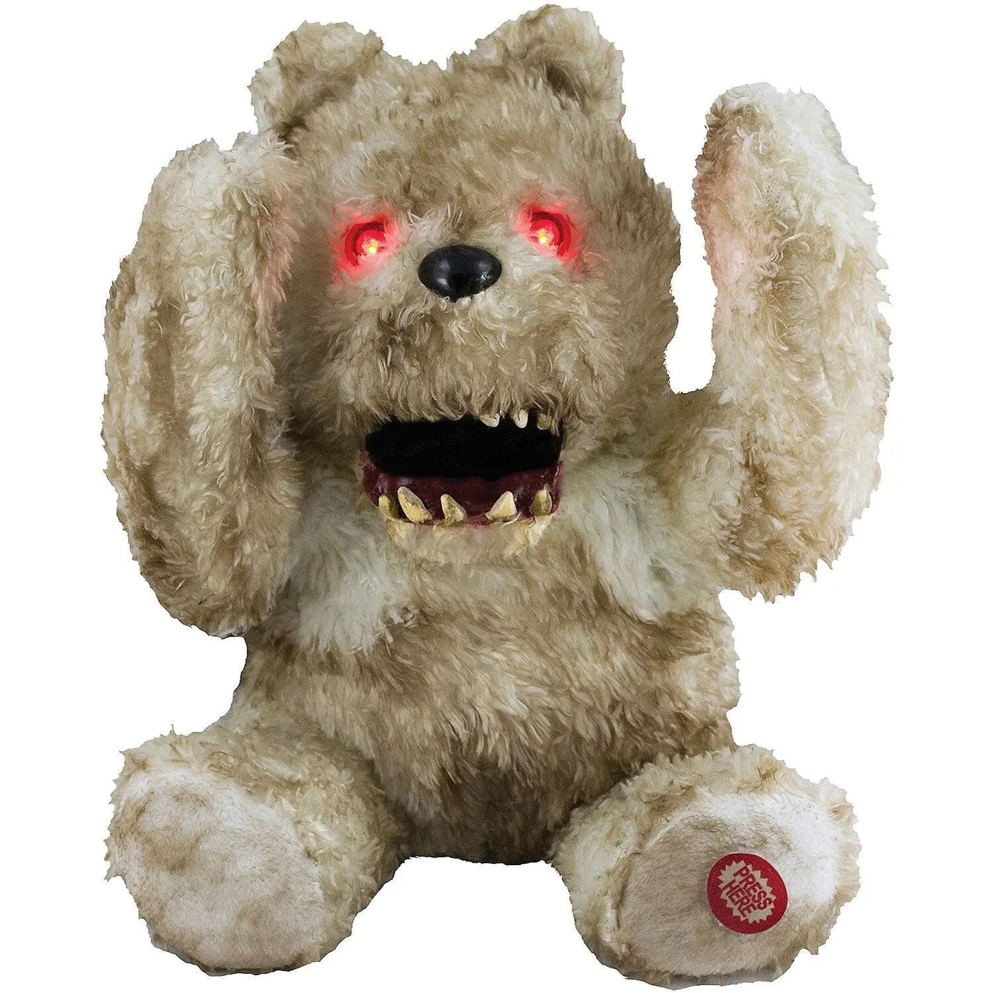 19" Peek a Boo Haunted Teddy animated Halloween prop