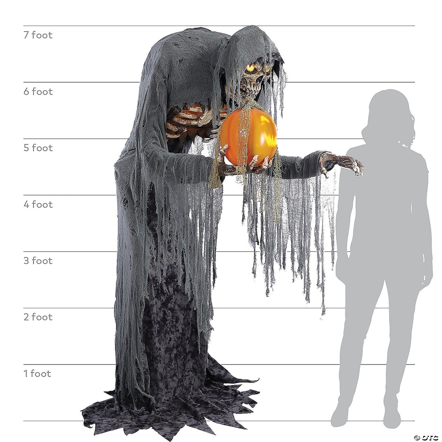 LifeSize 7 Ft Prowling Jack Skeleton Animatronic Halloween Haunted Prop Animated