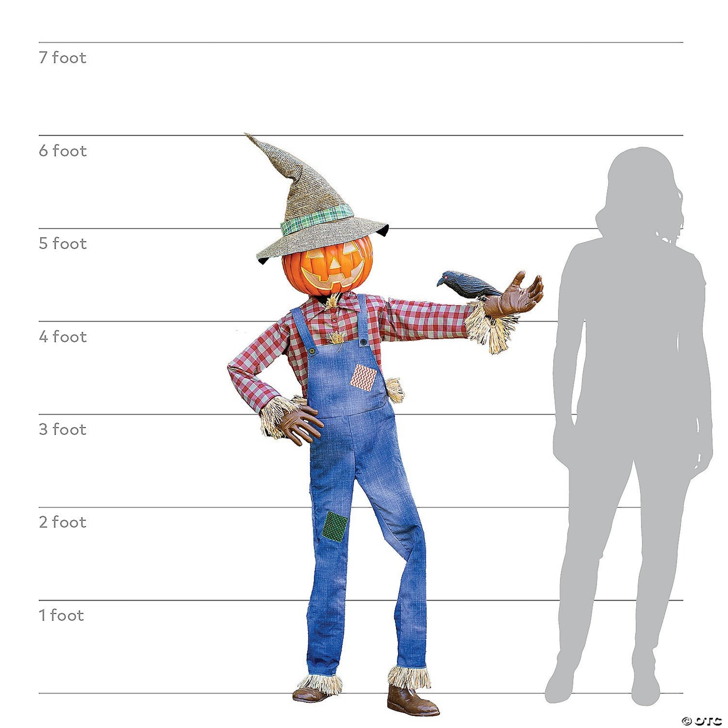 6 Ft Friendly Whimsical Scarecrow Animated Thanksgiving Fall Yard Decor Home