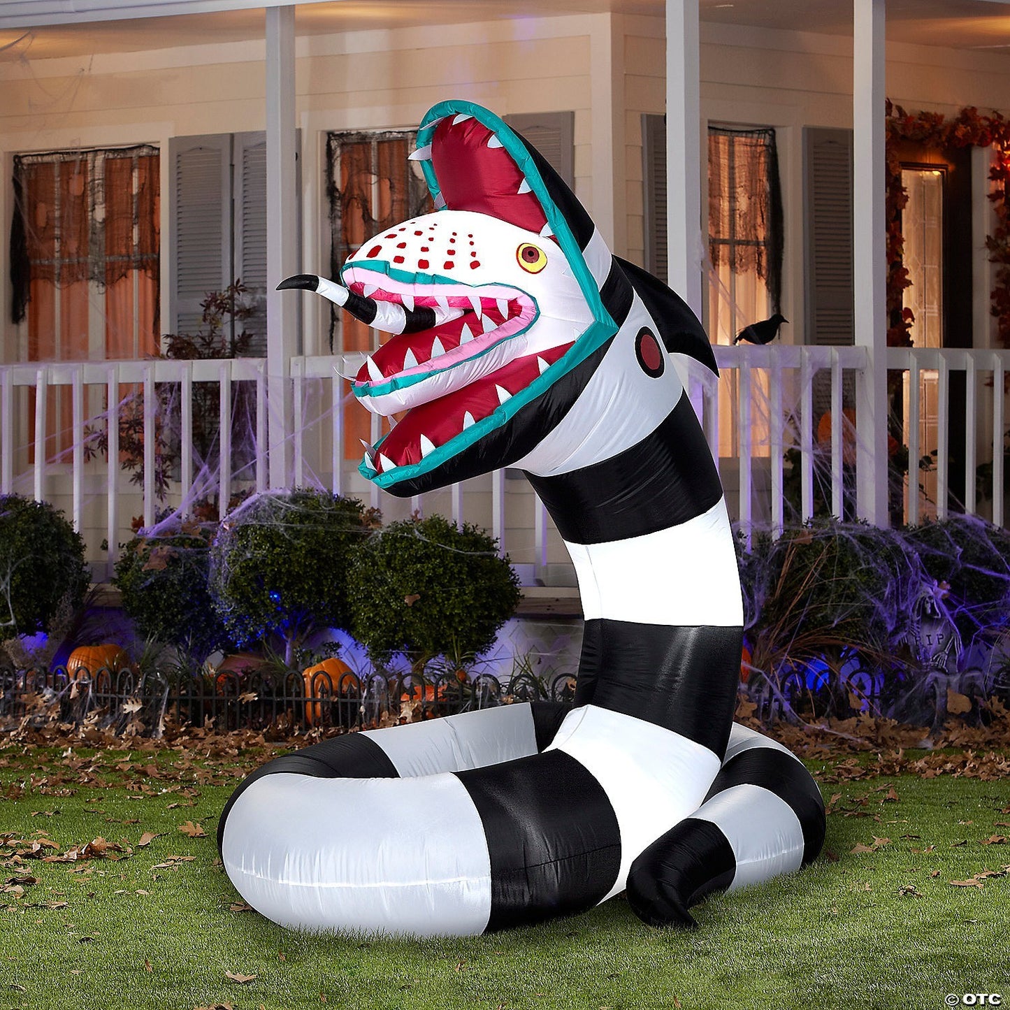 6 Ft Sandworm Beetlejuice Inflatable Outdoor Halloween Yard Decoration Lighted