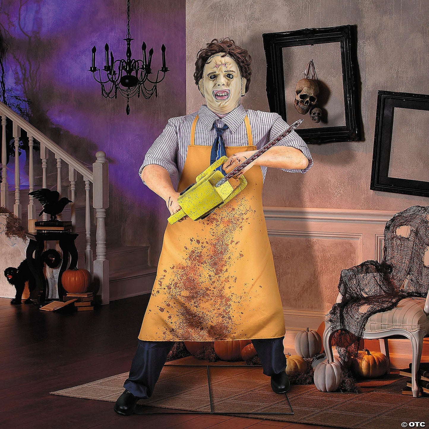 6.6 Ft Animatronic LeatherFace Texas Chainsaw Massacre Halloween Spirit Prop