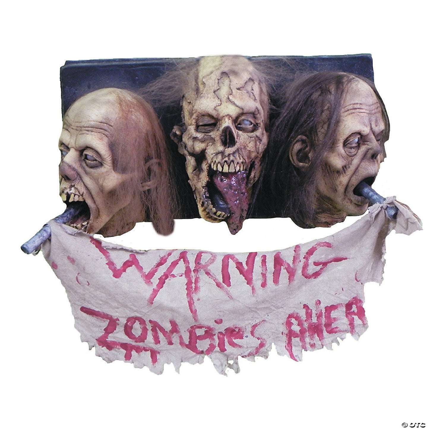 Zombie Corpse Head 3D Wall Plaque Halloween Decoration Haunted Prop Walking Dead