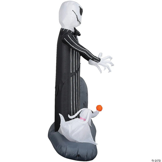 74" Jack & Zero Nightmare Before Christmas Inflatable