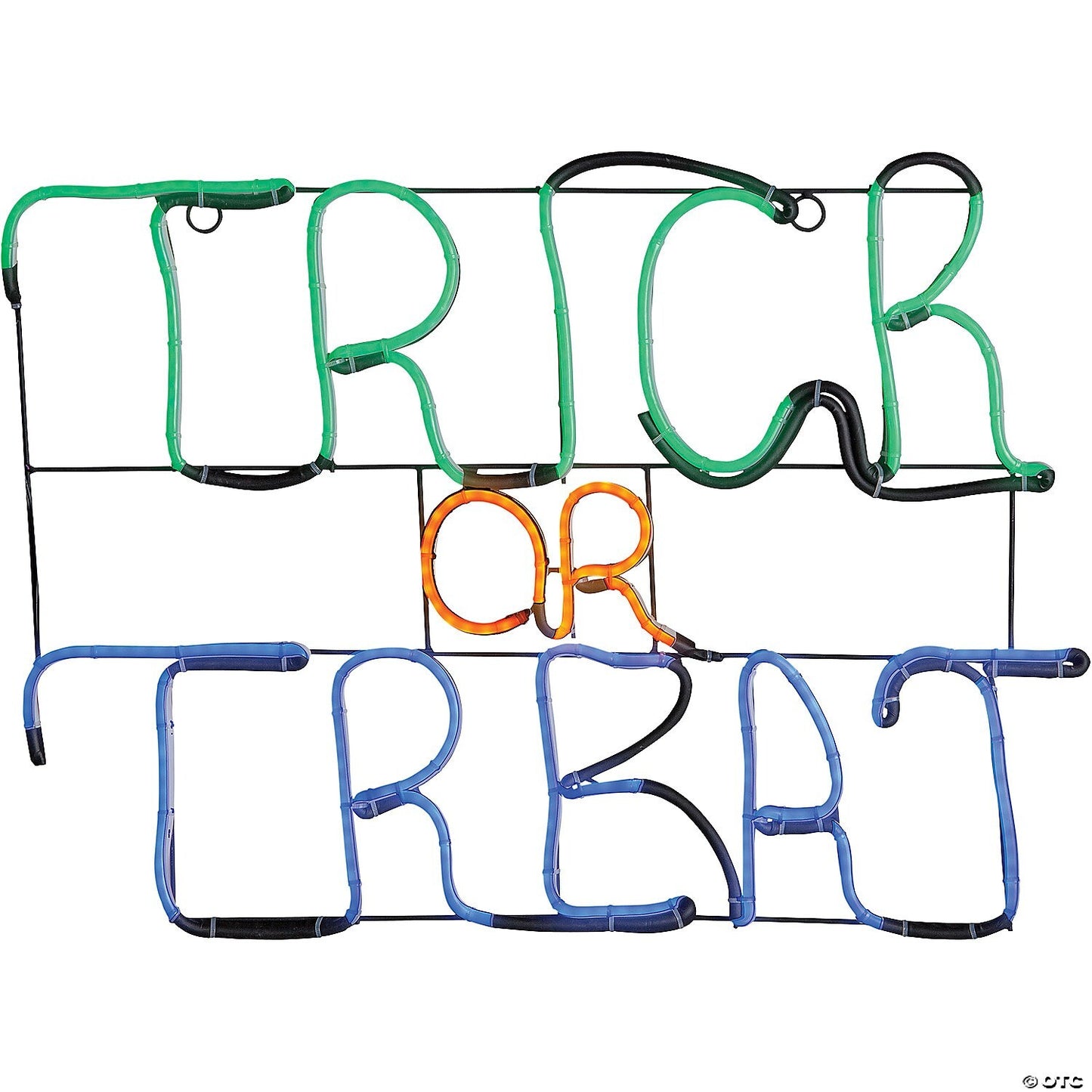 23" Lighted Neon TRICK OR TREAT Sign LED Glo Halloween Decoration Haunted Prop
