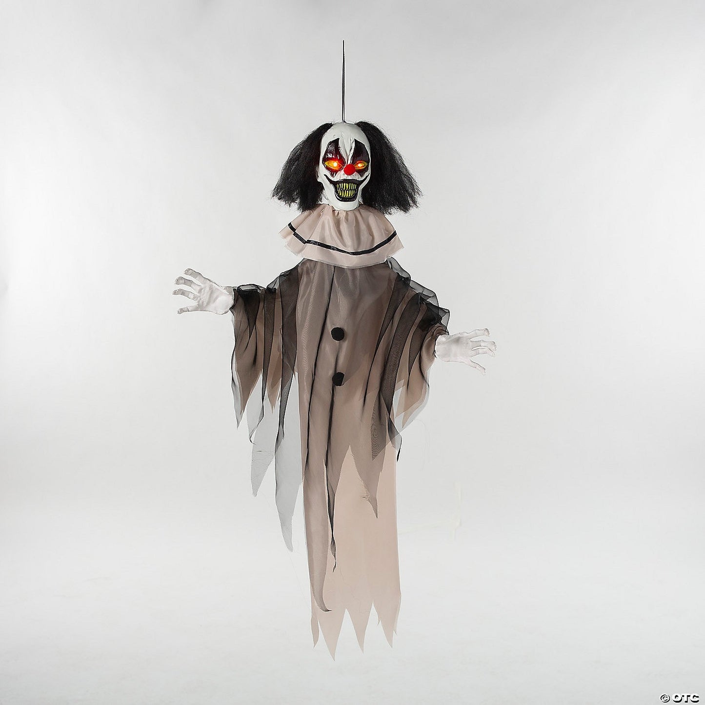 Evil Head Turning Killer Clown Animated Halloween Decor Outdoor Haunt Prop