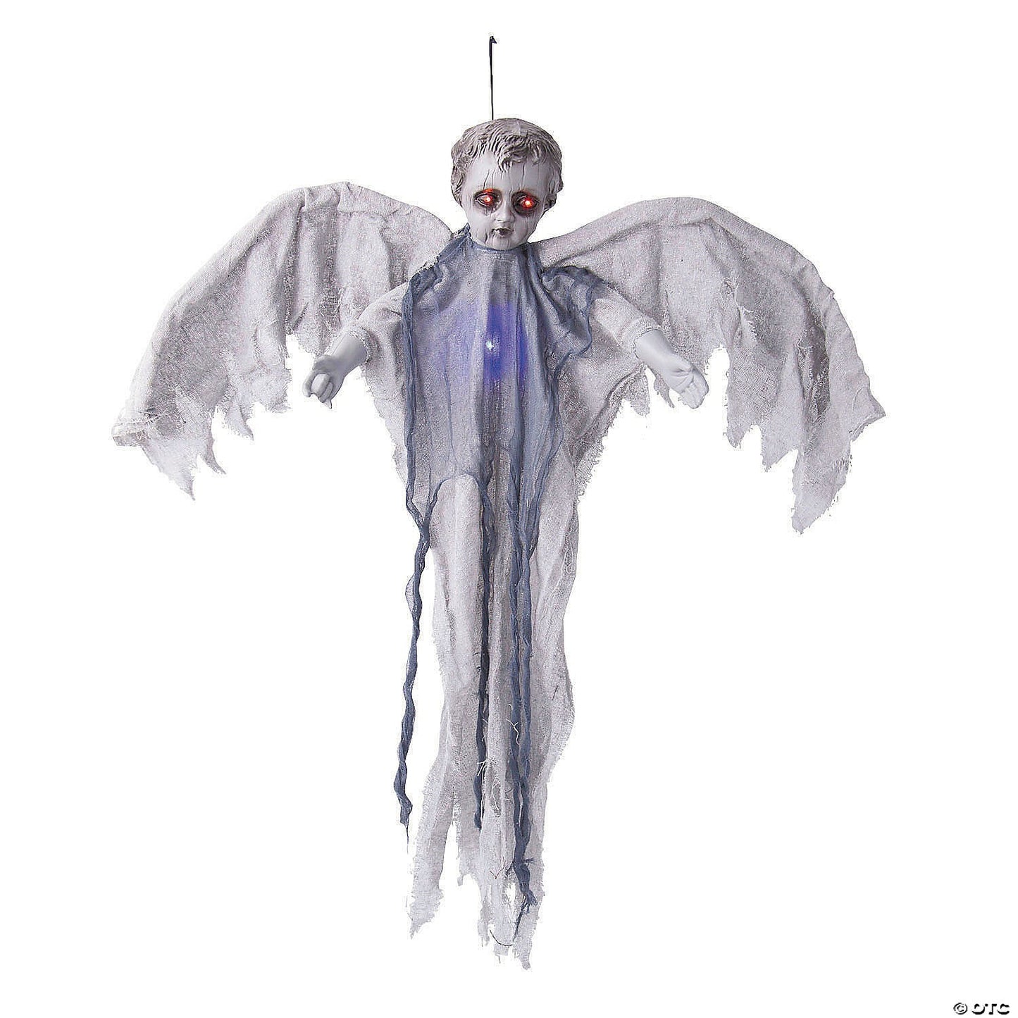 3' Animated Graveyard Angel Cherub Spirit Moving Wings Halloween Haunt Prop 2025