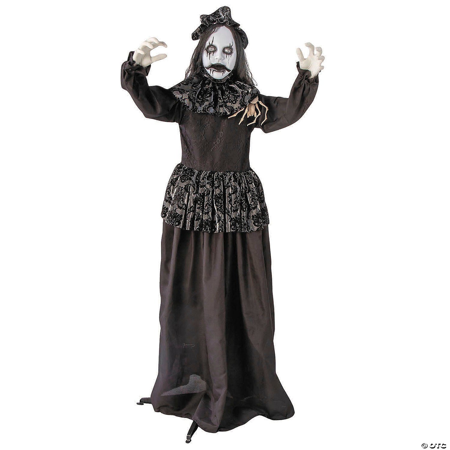 5.2 Ft Animated Goth Bride & Spider Halloween Haunted Doll Prop Decor Spirit