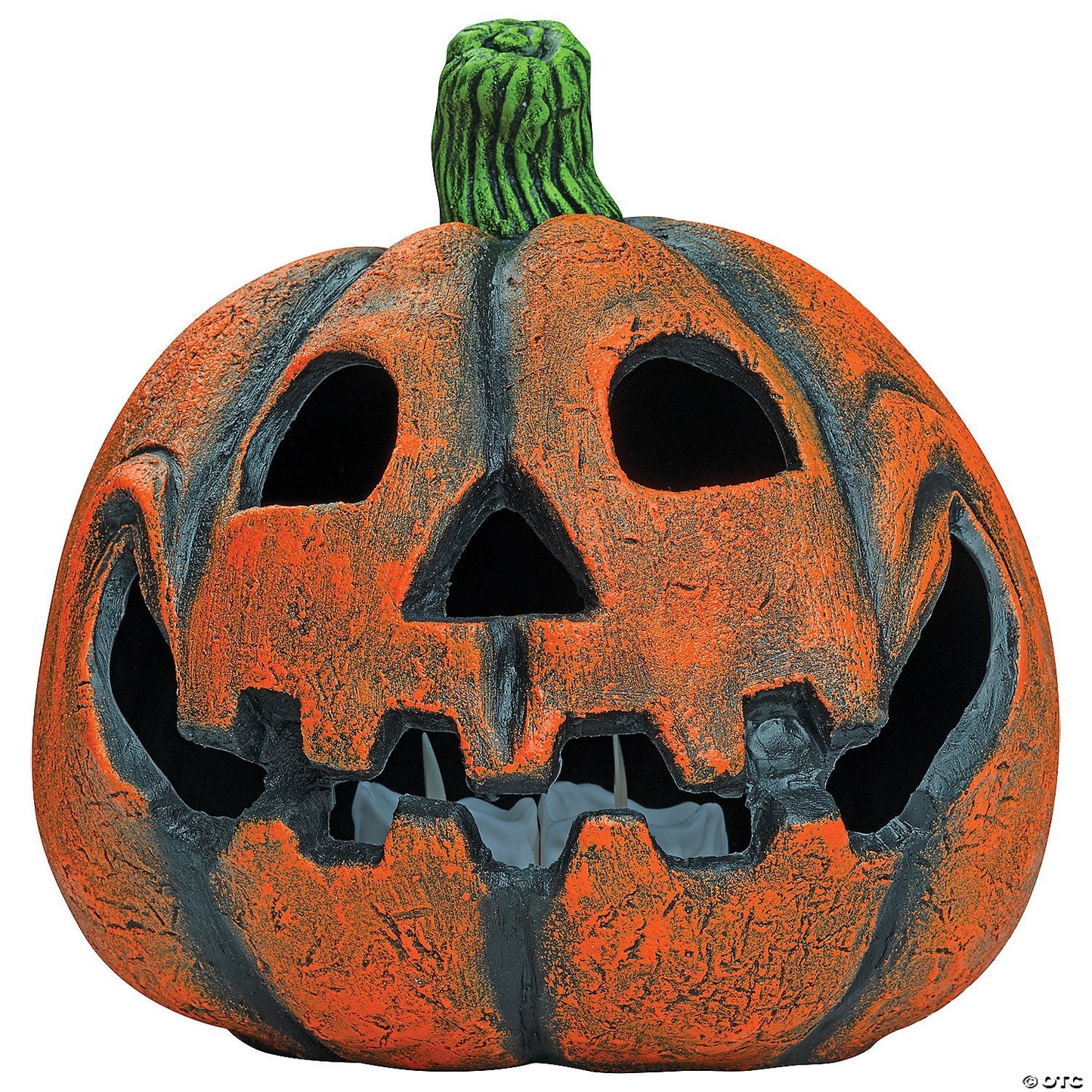 9" Resin Pumpkin Jack o Lantern Halloween Outdoor Indoor Haunt Decoration Prop