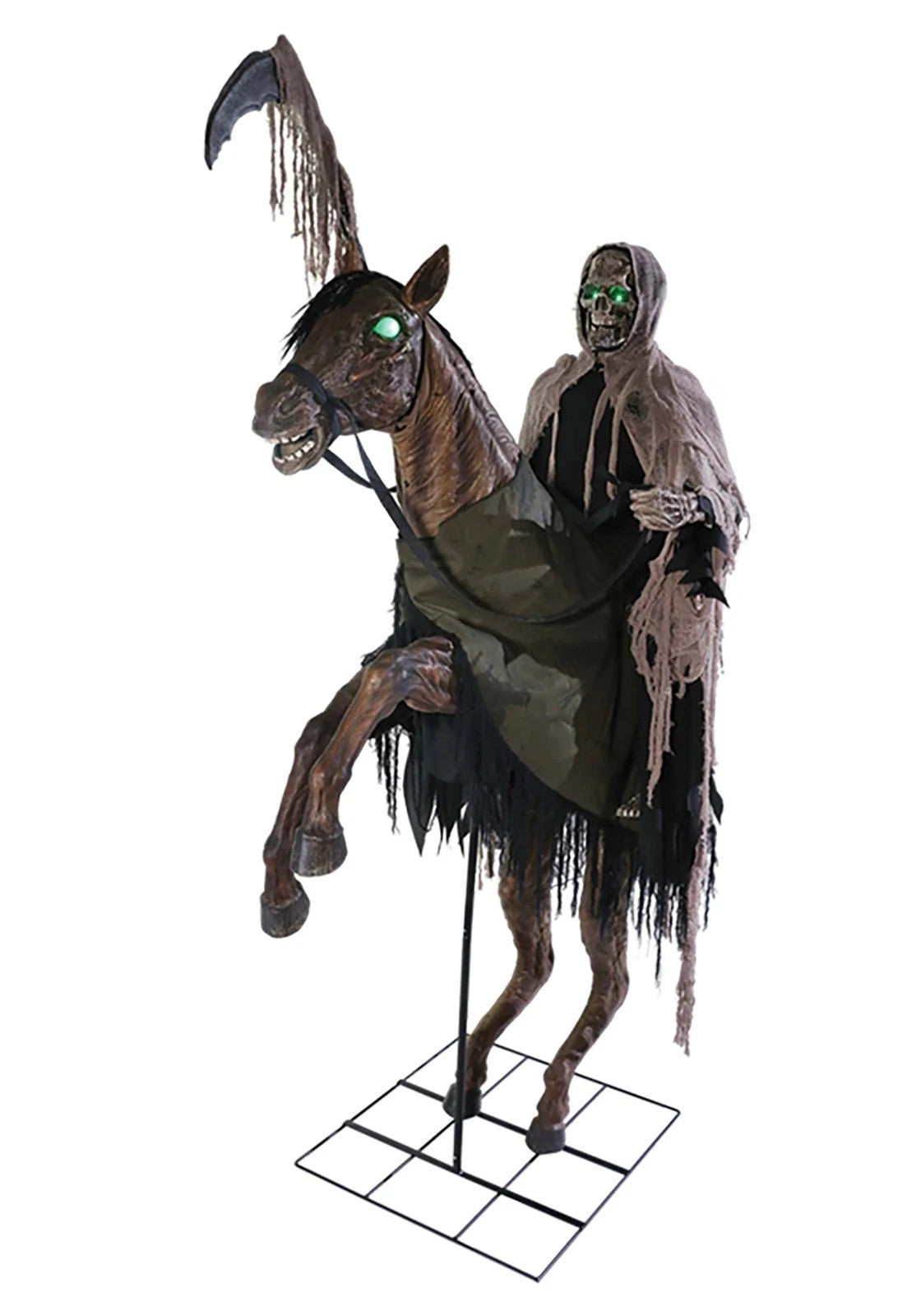 7 Ft Reapers Ride Animated Skeleton Horse Halloween Haunted Prop Sleepy Hollow