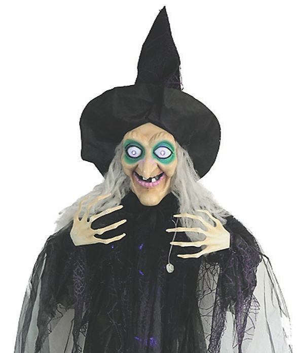 6 Ft Wicked Witch Animated Halloween Decoration Outdoor Haunt Yard Porch Prop