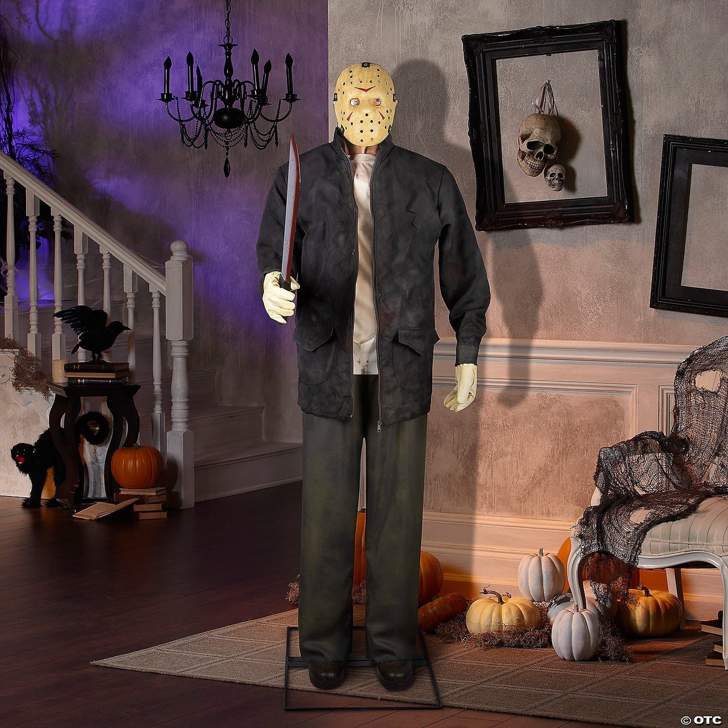 76" Animatronic Jason Vorhees Friday the 13th Halloween Spirit Haunted Prop