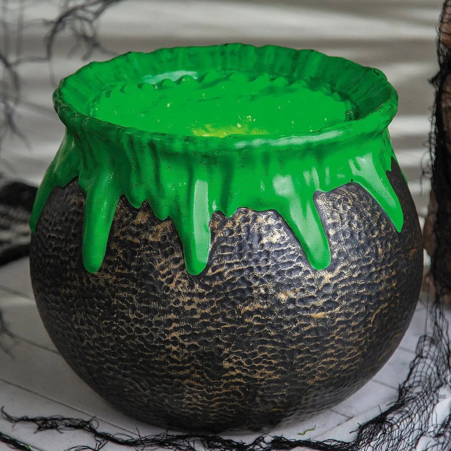 Bubbling Witch Cauldron animated Halloween decoration