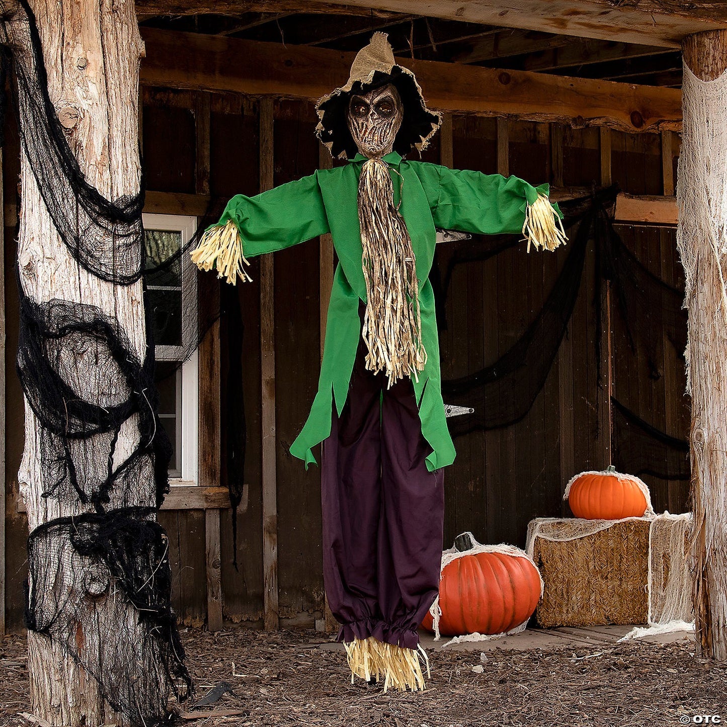 LifeSize Hanging Scarecrow Animated Halloween Decoration Outdoor Haunt Yard Prop