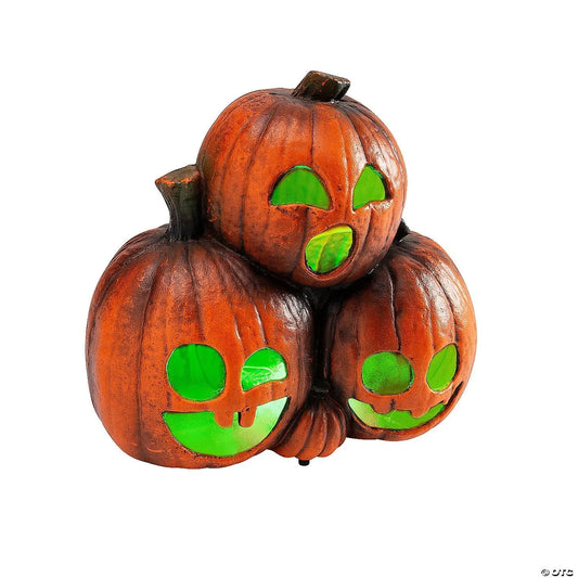 Pumpkin Trio Jack o' Lanterns
