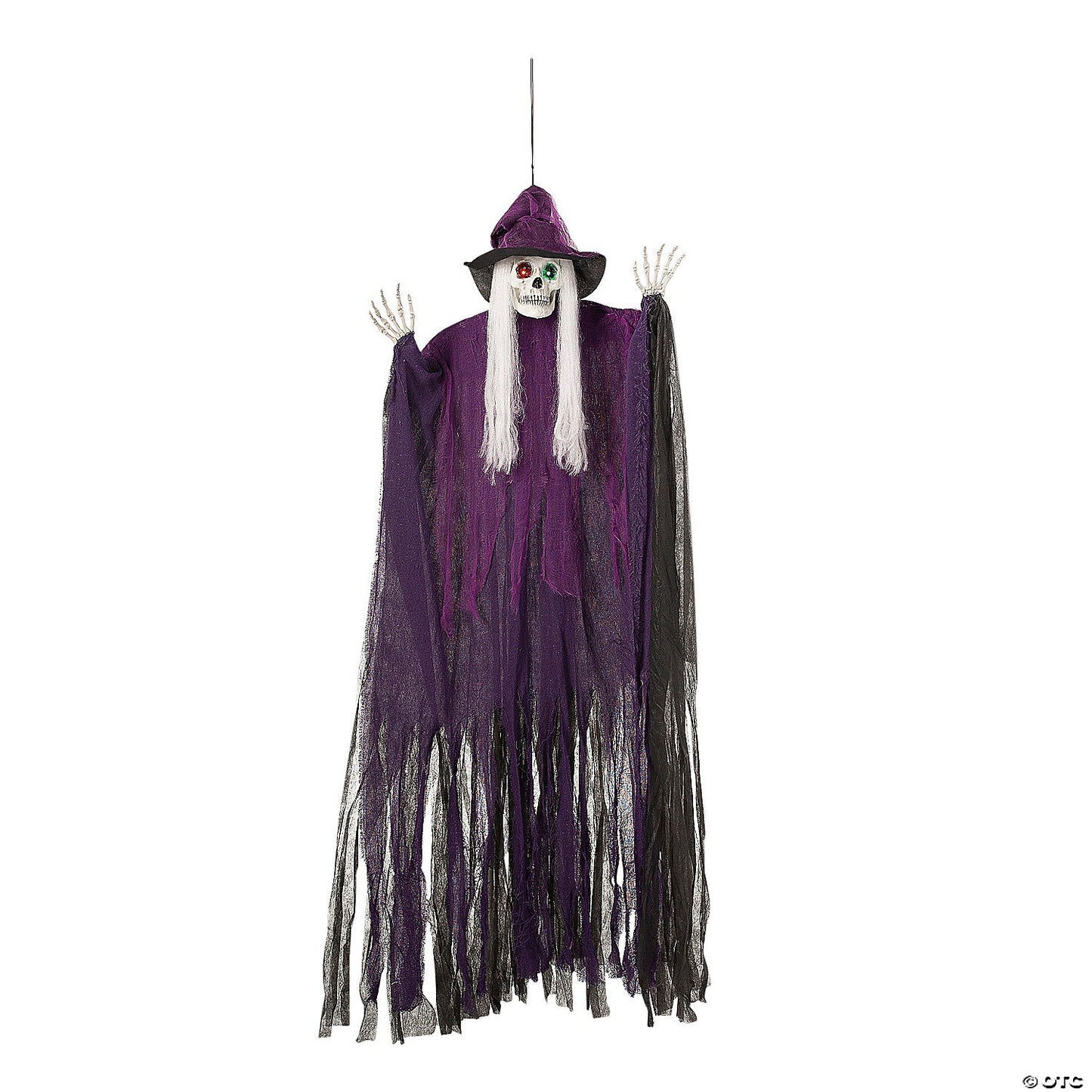 Life Size Animated Talking Skeleton Witch Halloween Decor Outdoor Haunted Prop