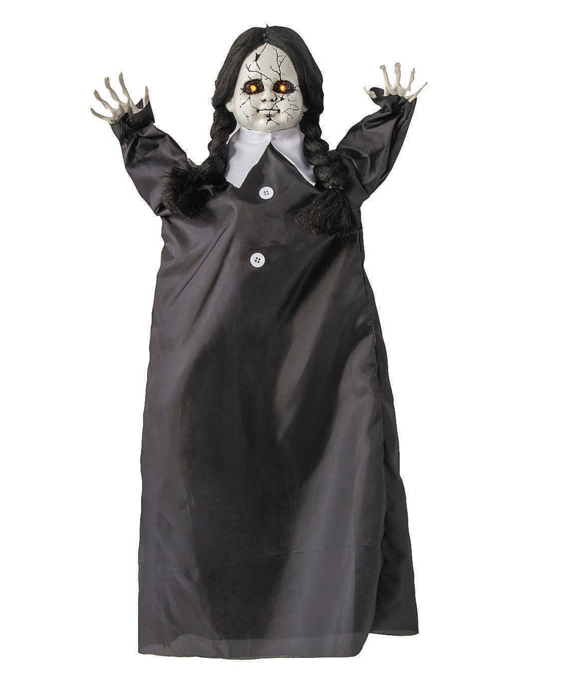 27" Animated Haunted Doll Hanging Halloween Haunted Spirit Decoration Prop