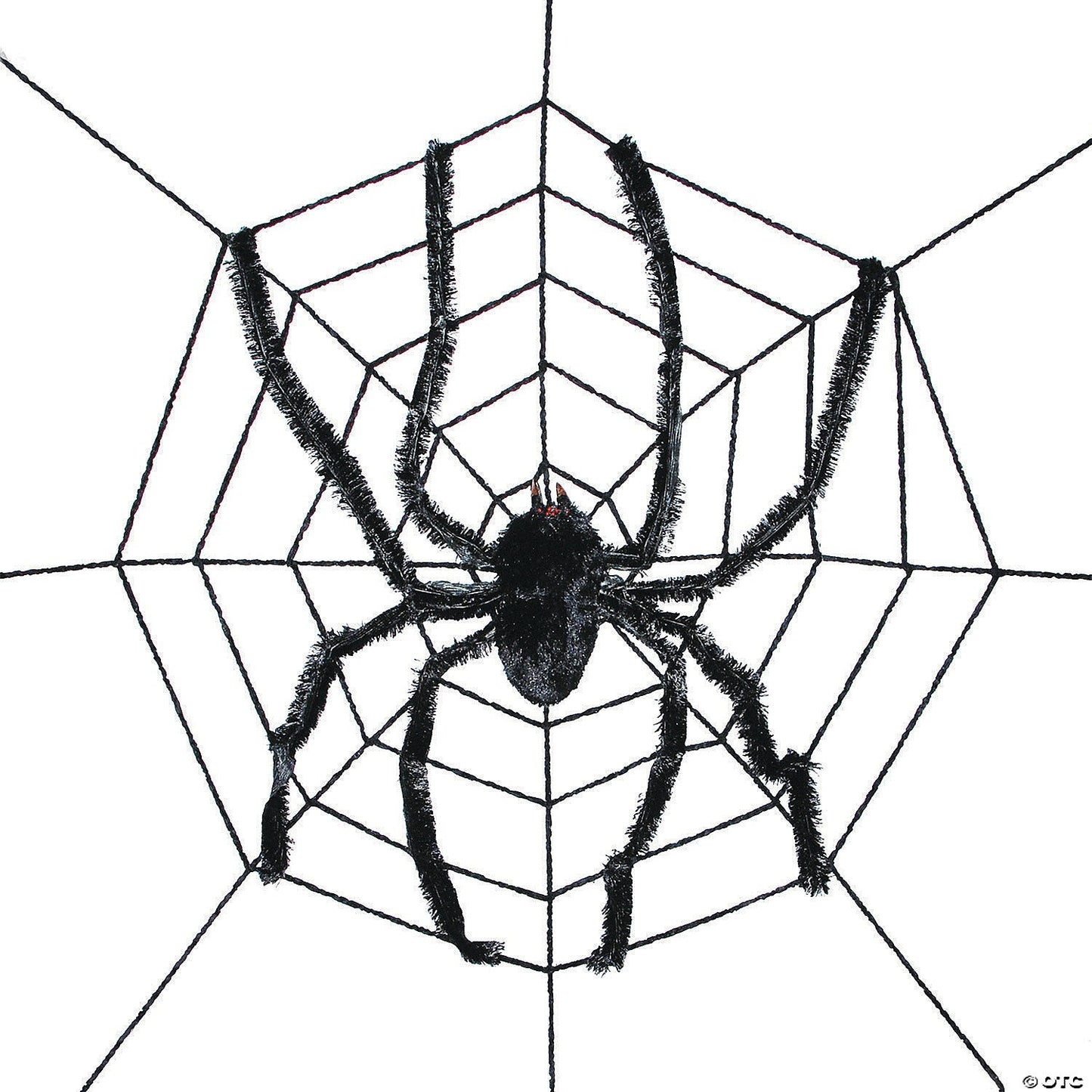 GIANT! 8 Ft Spider Web with Spider Halloween Outdoor Decoration Haunt Yard Prop