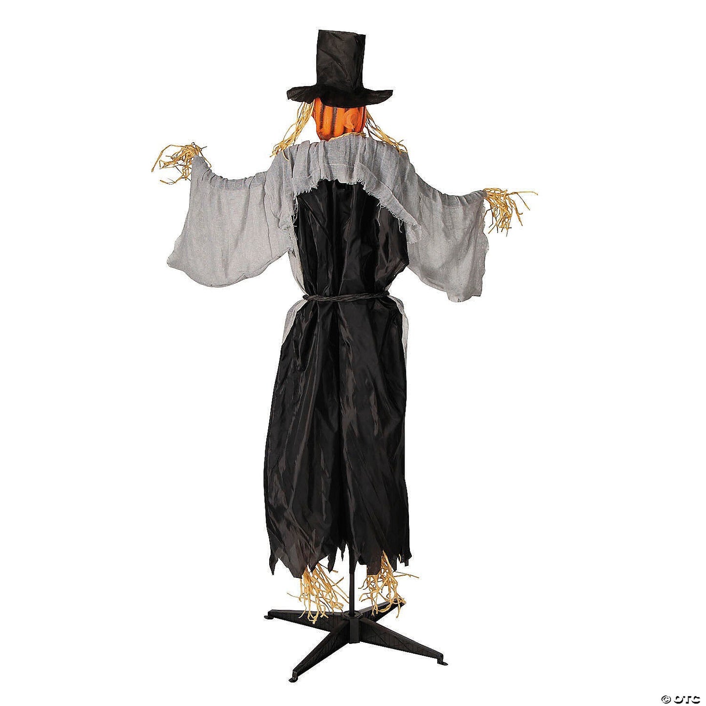 LifeSize Head Turning Pumpkin Scarecrow Animated Halloween Haunt Decor Yard Prop