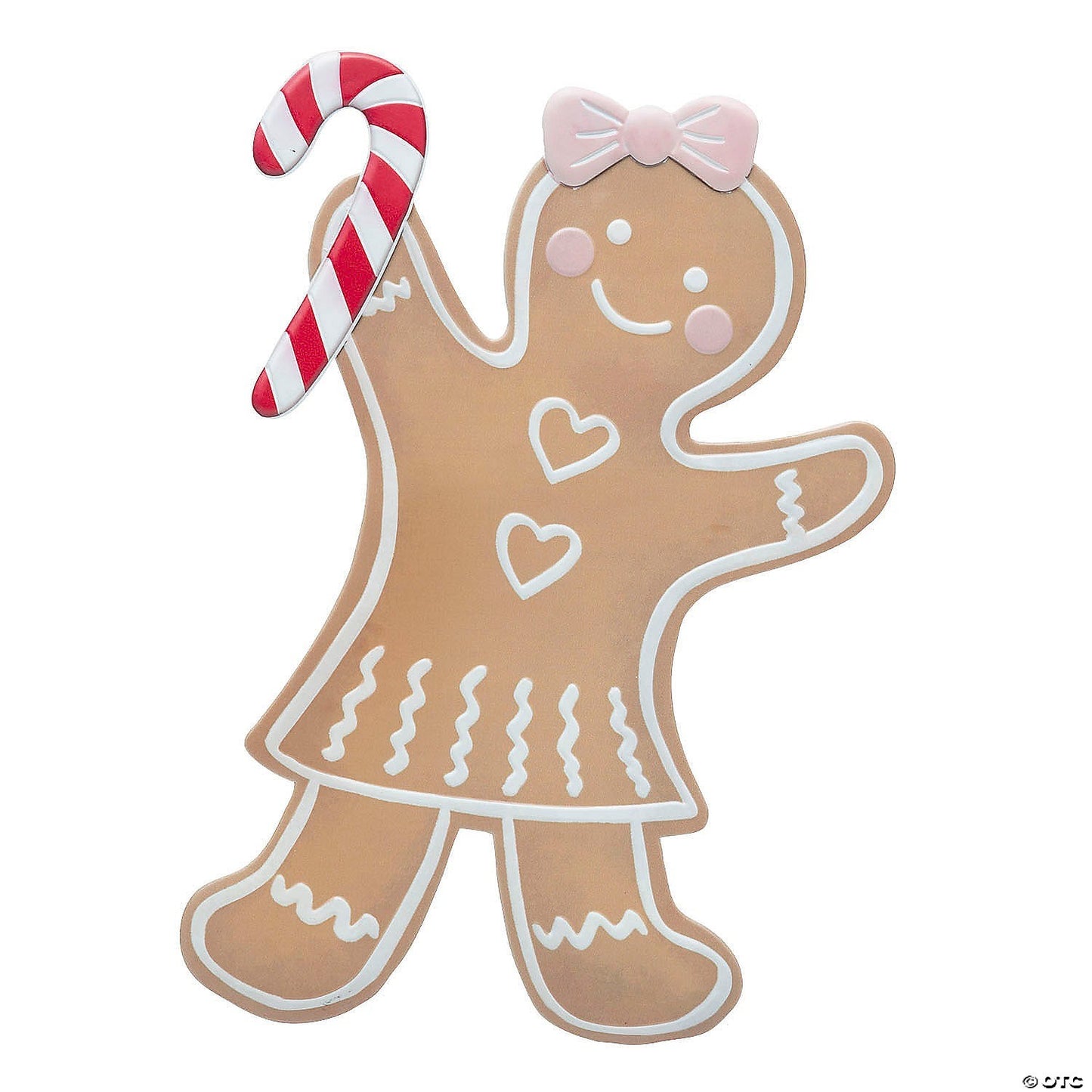 37" Giant Gingerbread Man Girl Standing Christmas Outdoor Decoration Porch Home