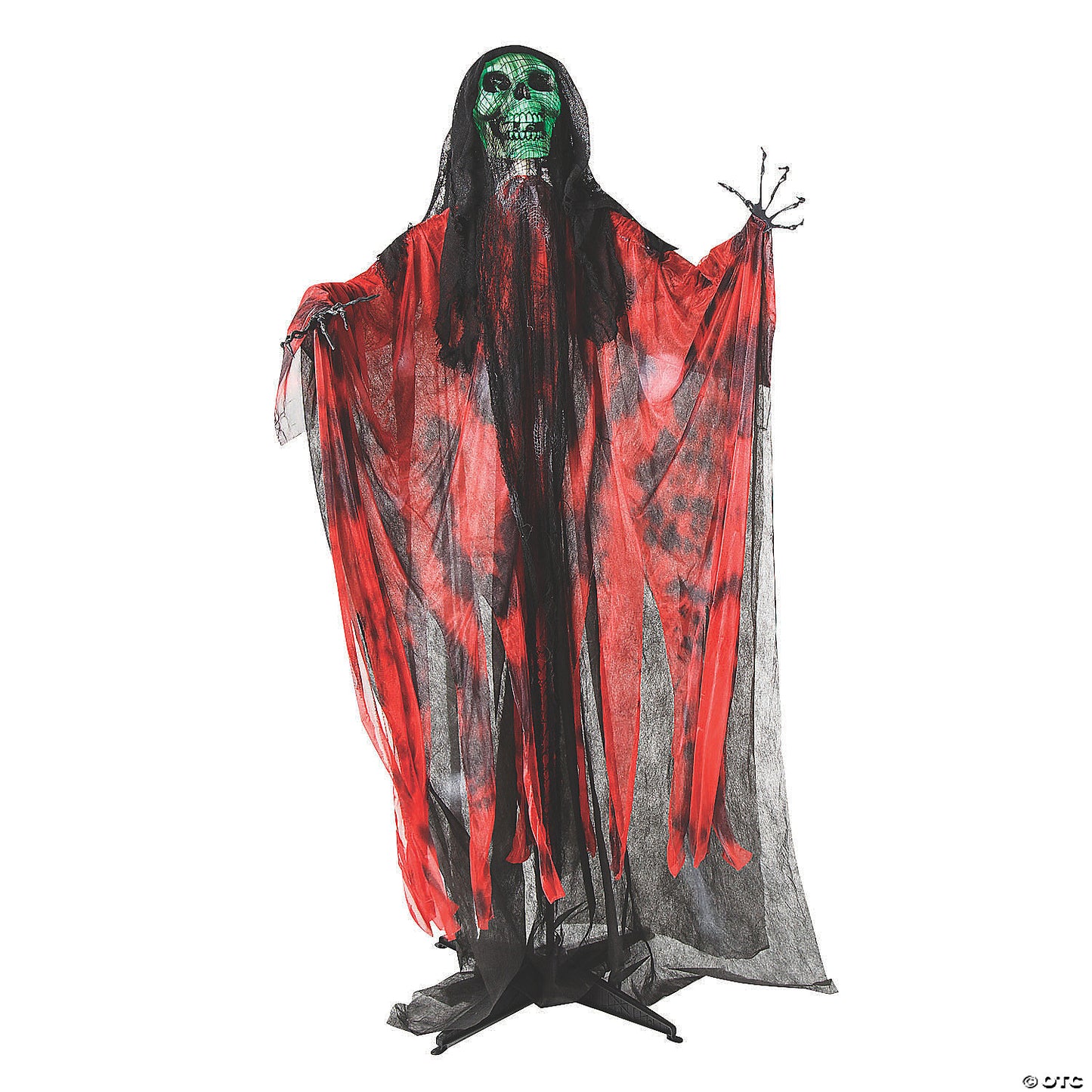 6 FT Animated Red & Black Skeleton Reaper