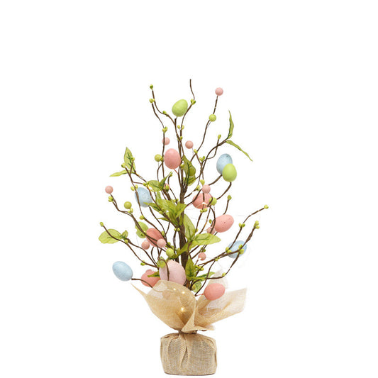 17.7" Glowing Easter Egg Decorative Lighted Tree - Holiday Spirit Shop