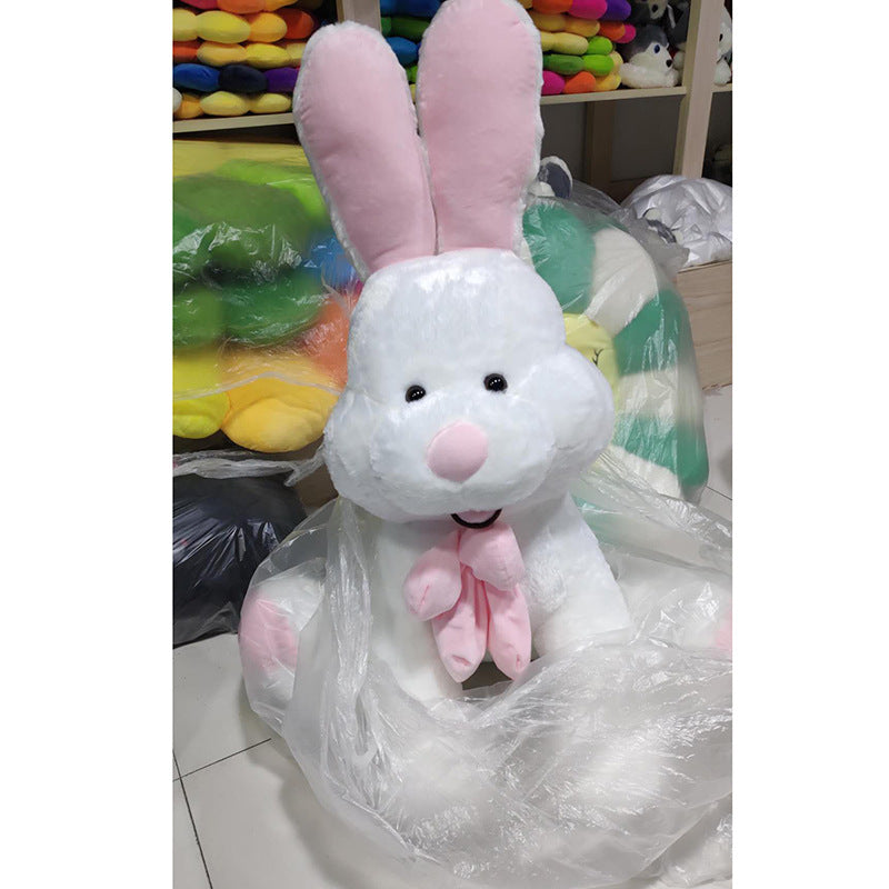 Oversized Long-Eared Stuffed Easter Bunny - Holiday Spirit Shop