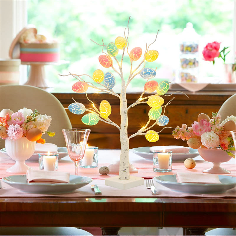 24” LED Easter Egg Birch Tree - Battery Operated