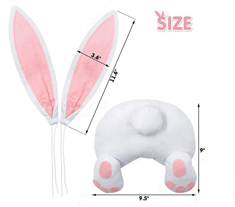 Easter Bunny Butt Wreath with Bunny Ears & Colorful Ribbons – 7 Styles - Holiday Spirit Shop