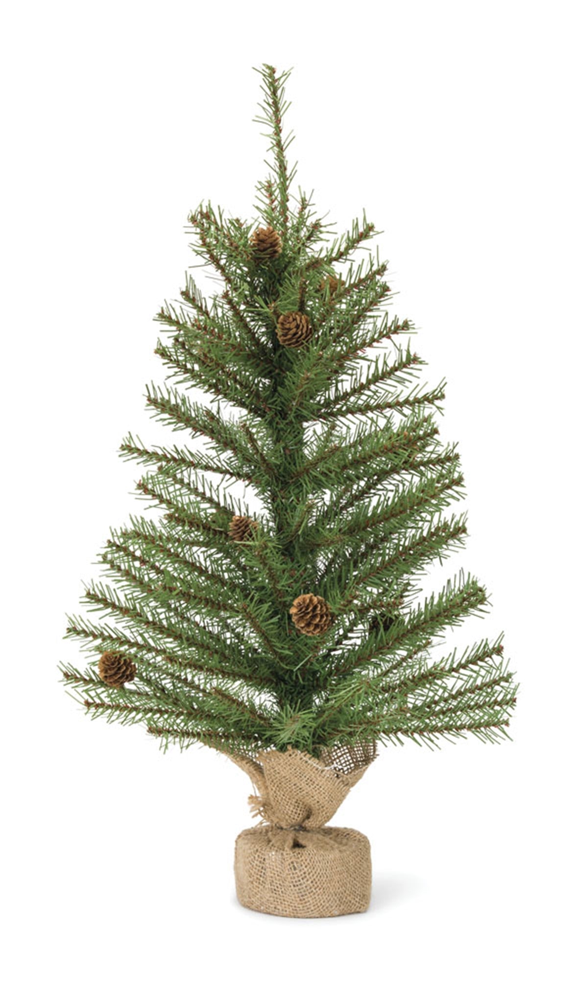 Mini Pine Tree with Burlap Bag Base and Pinecone Accents (Set of 2) — manufacturer image 3