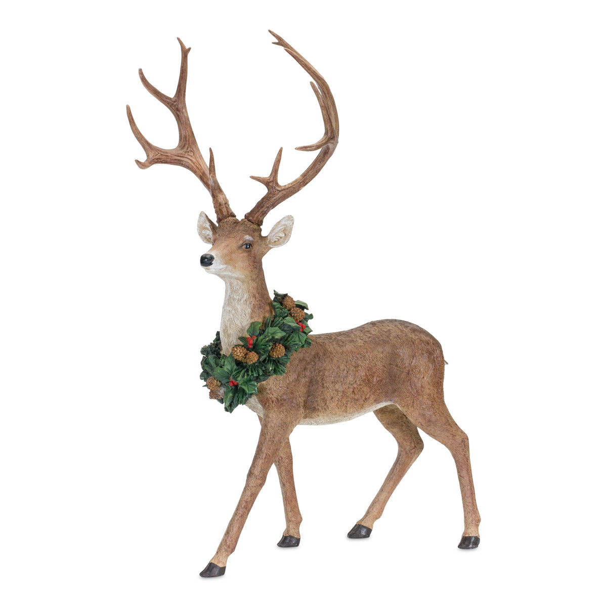 28 in Deer with Christmas Wreaths – Set of 2 – manufacturer photo 4