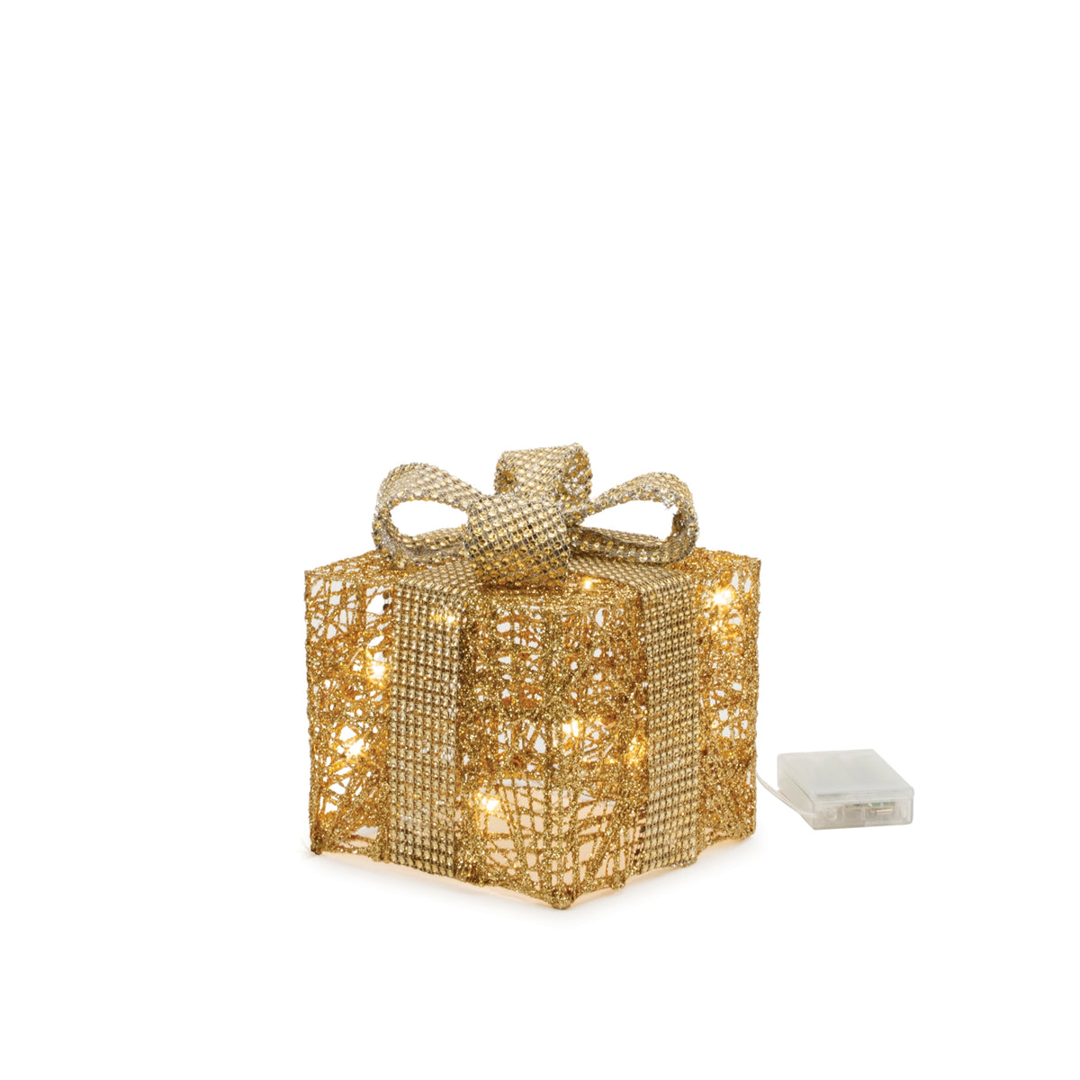 Gold LED Wrapped Christmas Presents – Set of 3 – Melrose manufacturer photo 5