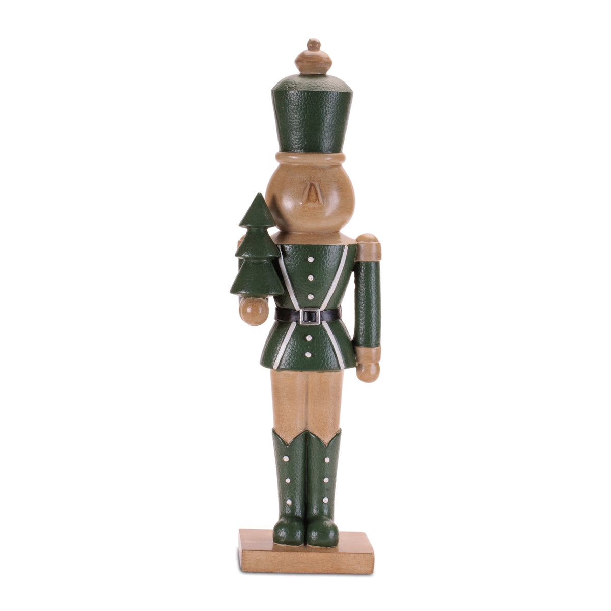 14-Inch Green Christmas Nutcracker Soldier Figurines – Set of 2 – manufacturer product photo