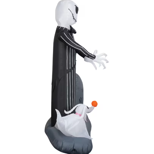 74" Jack & Zero Nightmare Before Christmas Inflatable