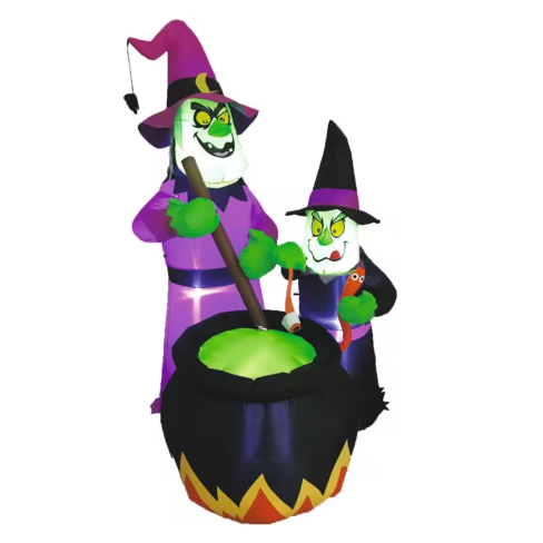 73" Witches Brew Cauldron Inflatable halloween