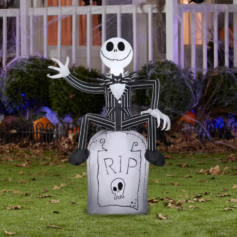 42" Jack Skellington Tombstone Inflatable