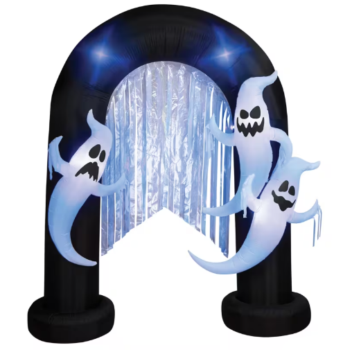 96" Ghost Archway Lightshow with Blacklight Inflatable