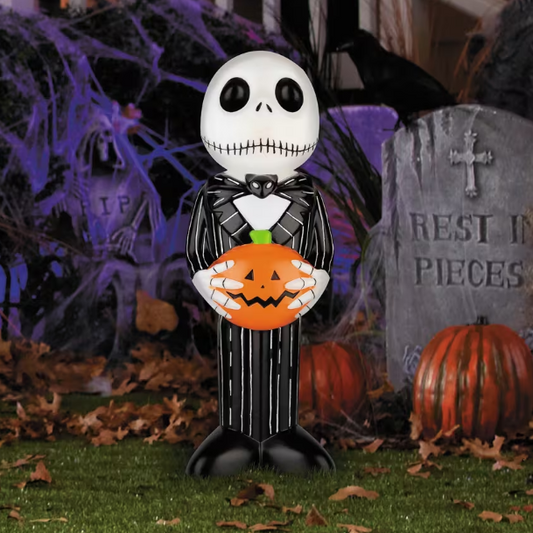 2 Ft Jack Skellington Lighted Blow Mold