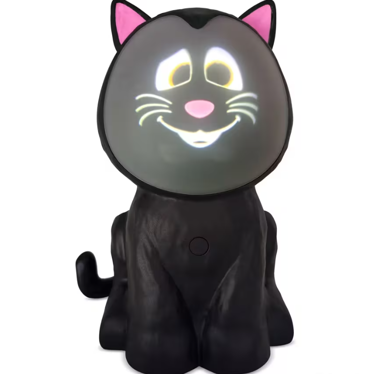Eek the 3D Animated Black Cat Halloween Decoration