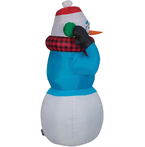 6 Ft Animated Shivering Snowman Super Chill Inflatable