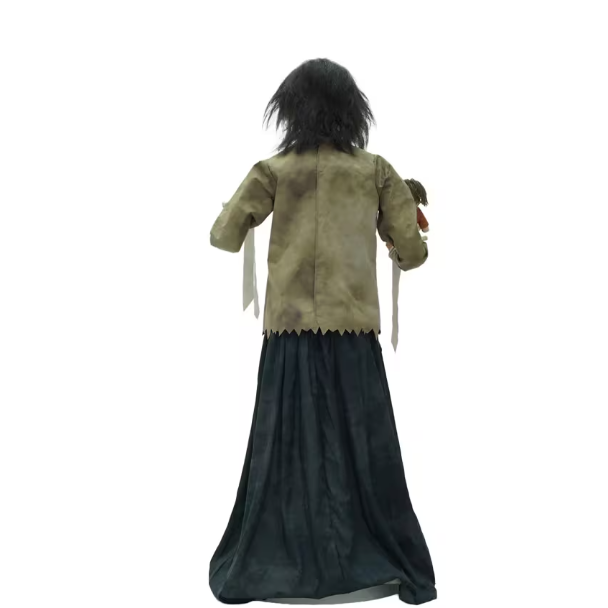 5 Ft. Maniac Mary in a Straitjacket with Doll Halloween Decoration