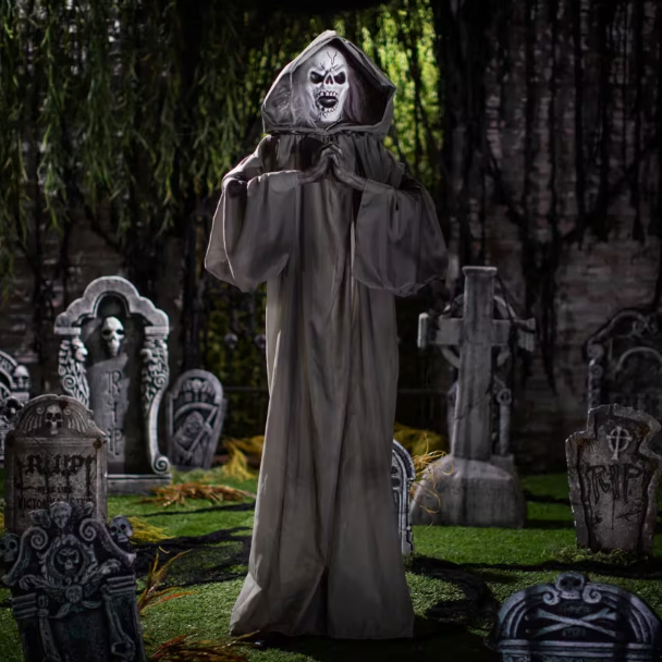 Halloween 2026 - 64" Jump Scare Statue Graveyard Prop