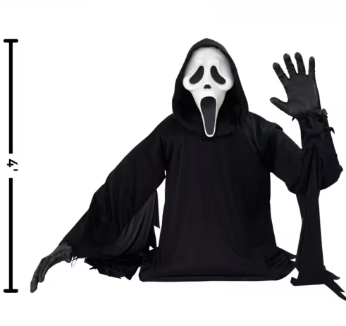 4 ft Ghost Face® Waving Grave Breaker™ outdoor Halloween Decoration