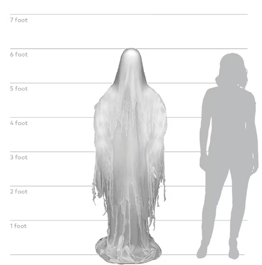 6 Ft Rising Ghost Animated Halloween Prop