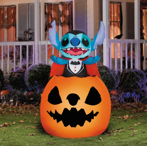 5 Ft Animated Stitch Pumpkin Pop Up Inflatable