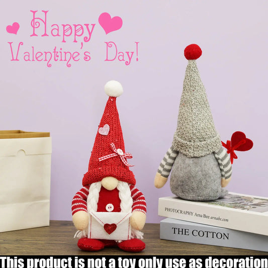 18" Stuffed Gnome Valentine's Day Decoration - Holiday Spirit Shop