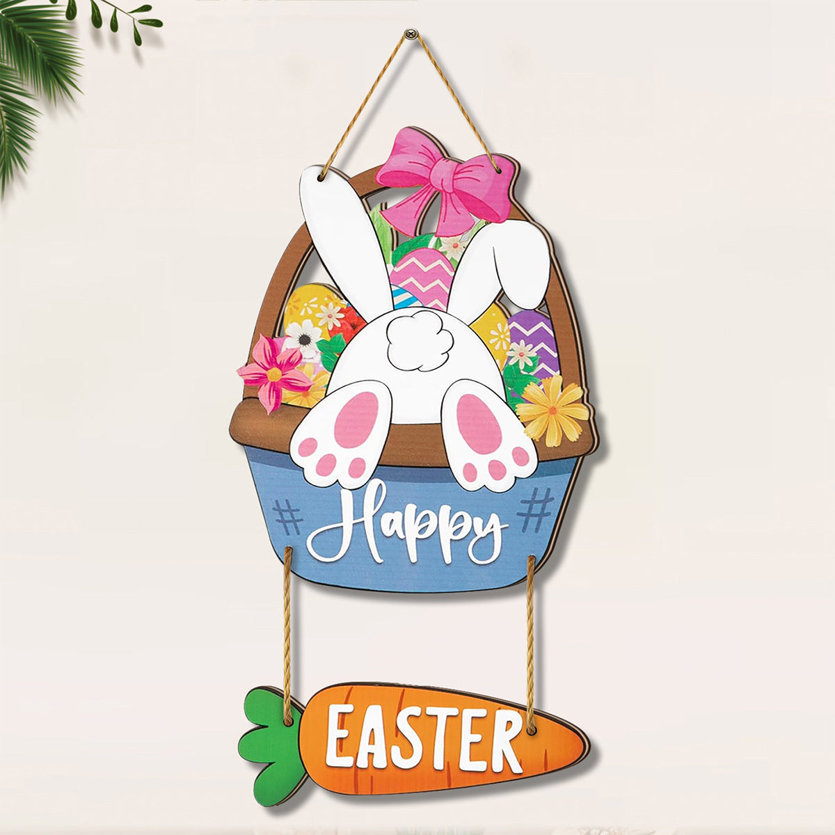 14" Hanging Easter Basket Sign